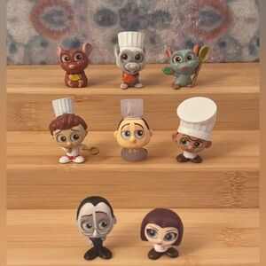 Disney Doorables RATATOUILLE Set of 8 FLOCKED REMY & EXCLUSIVES